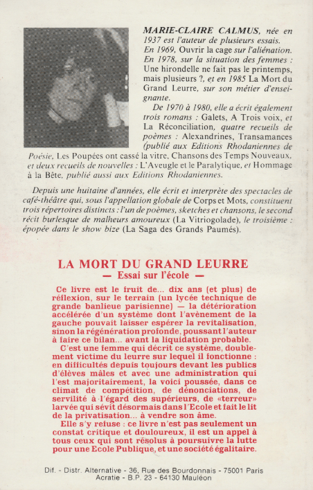 grand leurre 4e couv.